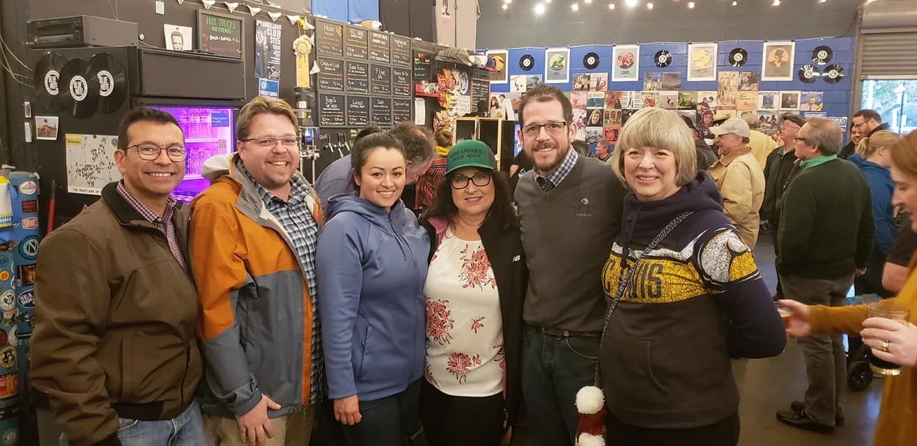 Randall Stone with regional colleagues at a Yolo County public-service gathering